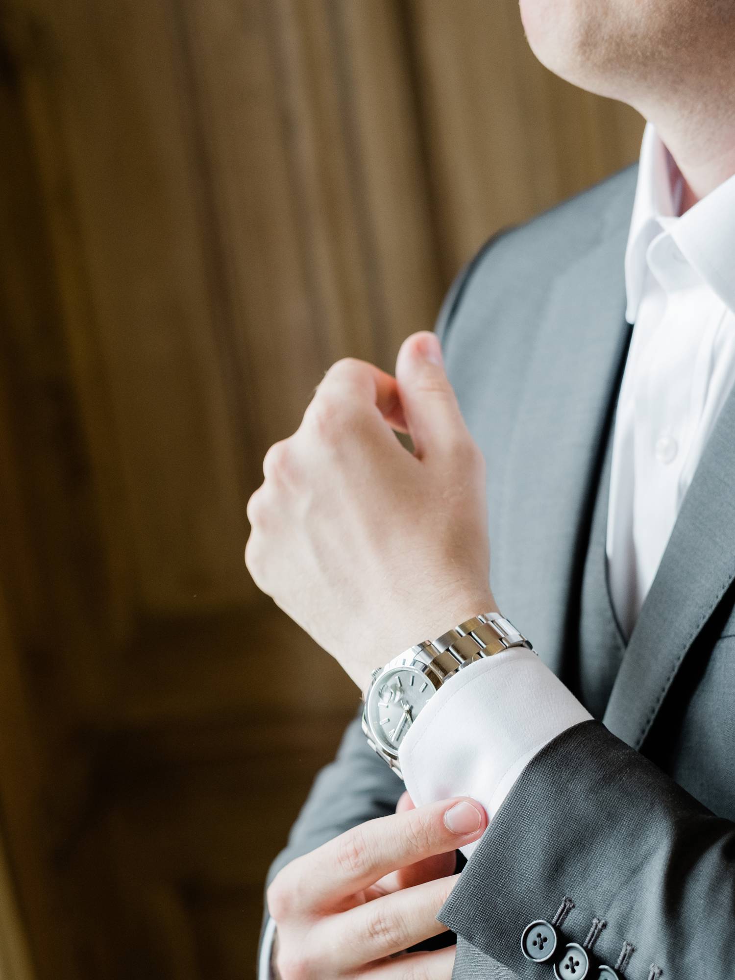 groom getting ready