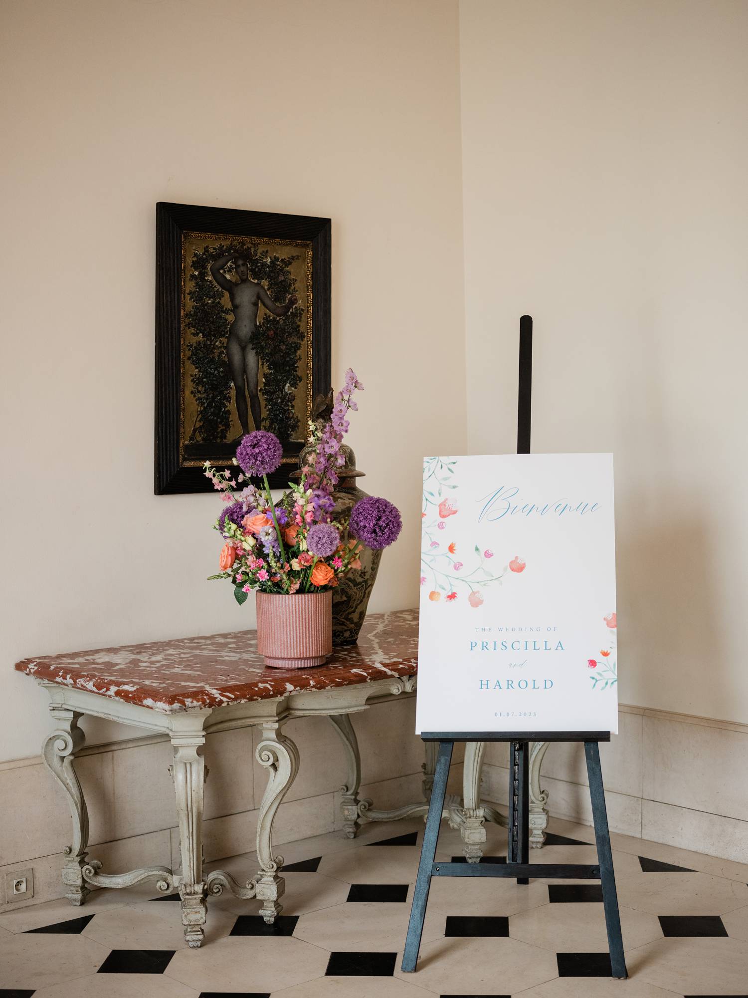 welcome sign wedding